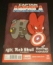 Captain America #19 Hastings Variant kidrobot kozik Labbit Comic Marvel J&R