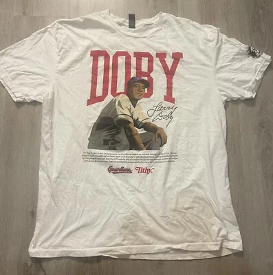 Cleveland LARRY DOBY Tshirt Friday 7/7/23 Promo SGA Size XL - Image 1 of 4