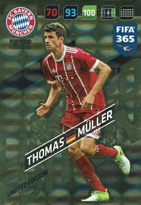 PANINI ADRENALYN XL FIFA 365 2018 THOMAS MULLER LIMITED EDITION