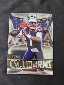 2021 Playoff Call to Arms #CA-CNE Cam Newton New England Patriots - Picture 1 of 2