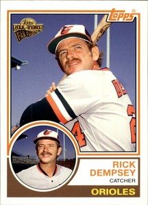 2005 Topps All-Time Fan Favorites Orioles Baseball Card #106 Rick Dempsey