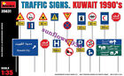 MINIART 35631 1/35 Scale  Traffic Signs.Kuwait 1990`S Model Kit