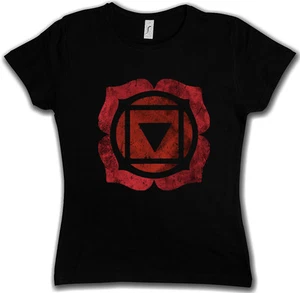 CHAKRA MULADHARA WURZEL DAMEN T-SHIRT Mystic Esoterik Energie Körper Seele Yoga Astral - Bild 1 von 1