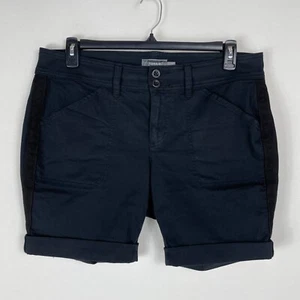 Bermudas Torrid Aviator sarga elástica tiro medio cortas para mujer talla 12 negras verano - Imagen 1 de 10