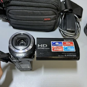 Sony HDR-CX320 55x 1080p Full HD Camcorder – schwarz – Tasche - Bild 1 von 13