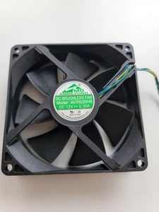 WENTYLATOR CHŁODZĄCY 92mmx92mmx25mm Bezszczotkowy DC 12V .3A "AV-F9225HS" 4-PRZEWODOWY Z TKG2510 - Zdjęcie 1 z 5