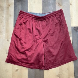 STARTER Men's Size LARGE (36/38) Mesh Shorts PerformanceWear - BURGUNDY/RED - Picture 1 of 4