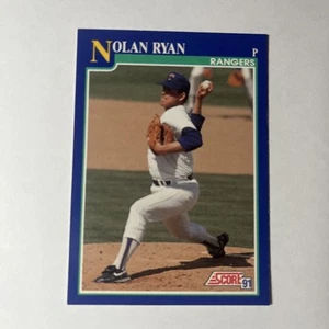 NOLAN RYAN 1991 SCORE #4 Texas Rangers HOF Pitcher - Picture 1 of 2