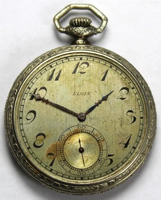 1927 Elgin Grade 315 12s 15j Pocket Watch - Parts/Repair - Image 1 of 4