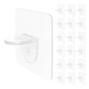  50 Pcs Replacement Shelf Pegs Plastic Clips Cabinet Support Pantry Brackets - Picture 1 of 20