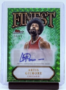 2024-25 Topps Finest Artis Gilmore Finest Autographs Auto Green Geometric /75 - Picture 1 of 2