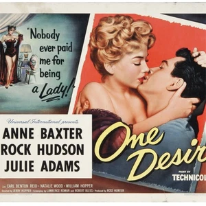 ROCK HUDSON Natalie Wood, Anne Baxter. ONE DESIRE Authentic Vintage Movie Poster - Picture 1 of 2