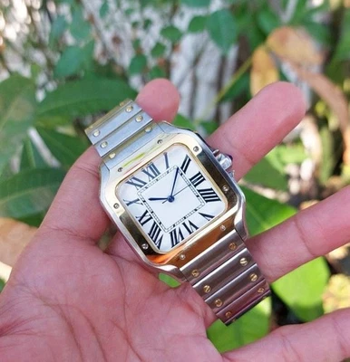 Seikmod Square Classic Two-Tone Roman Dial | NH35 Aut | Sapphire | 316L Steel - Image 1 of 3