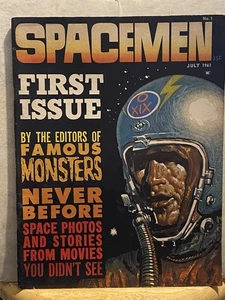 MAG: Spacemen #1 7/1961-Warren-Basil Gogos-1er número-When Worlds Collide-VG- - Imagen 1 de 1