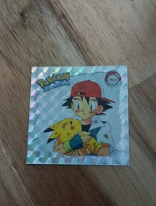 Pikachu & Ash Artbox PR13 Prism 1999 Pokémon Sticker - Picture 1 of 3