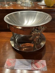 MCM CLASSICAL HOTEL LEGION UTENSILS JESTER CHAFING DISH SET Copper Brass Sterno - Picture 1 of 5