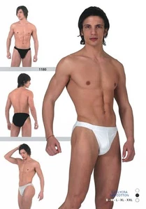 Elegance 2 Pcs Men`s Tanga Cotton Briefs (Ref:1180) - Picture 1 of 37