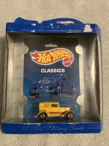 Hot Wheels Vintage Classics 1989 30th Anv '32 Ford Delivery Truck Yellow BW BB14 - Picture 1 of 9