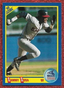 1990 SCORE #558 SAMMY SOSA ROOKIE RC NM OR BETTER CUBS 609 CAREER HOME RUNS B - Picture 1 of 1