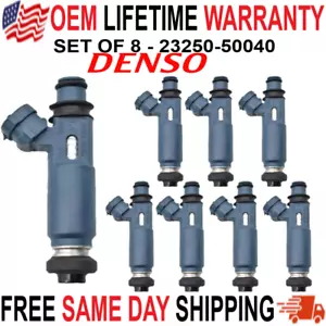 OEM DENSO x8 Fuel Injectors For 1998-2005 Toyota & Lexus 4.7L V8 #23250-50040 - Bild 1 von 4