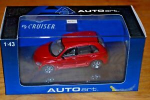 Autoart 1/43 Red Chrysler PT Cruiser; Near Mint
