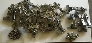 PRE-OWNED USED Cabinet Door Hinges Metal Lot - Picture 1 of 12