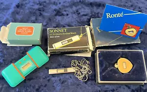 Vintage silver Sonnet ,Ronte Heart LCD Quartz Watch Pendant Necklace Avon Lot - Picture 1 of 8