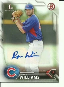Tarjeta Bowman Prospect Auto Ryan Williams 2016 PA-RW Chicago Cubs - Imagen 1 de 1