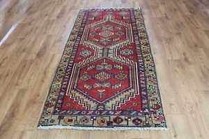Traditional Vintage Wool Handmade Classic Oriental Area Rug Carpet 220 X 97 cm - Picture 1 of 12