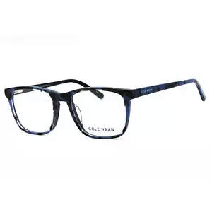 Cole Haan Men's Eyeglasses Blue Tortoise Acetate Full Rim Rectangular CH4053 415 - Picture 1 of 2