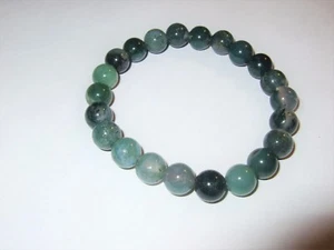 - Bracciale Pietra Cristalloterapia - AGATA MUSCHIATA VERDE (SF8) - Picture 1 of 1