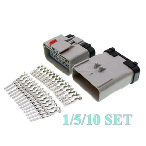 14 Pin/Way Delphi Apex 2.8mm Automotive Male Female Connector Plug Socket Kit - Picture 1 of 5