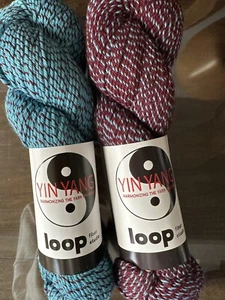 Two (2) Skeins Loop Fiber Studio Yin Yang Worsted “Inverted” Yarn - Picture 1 of 3
