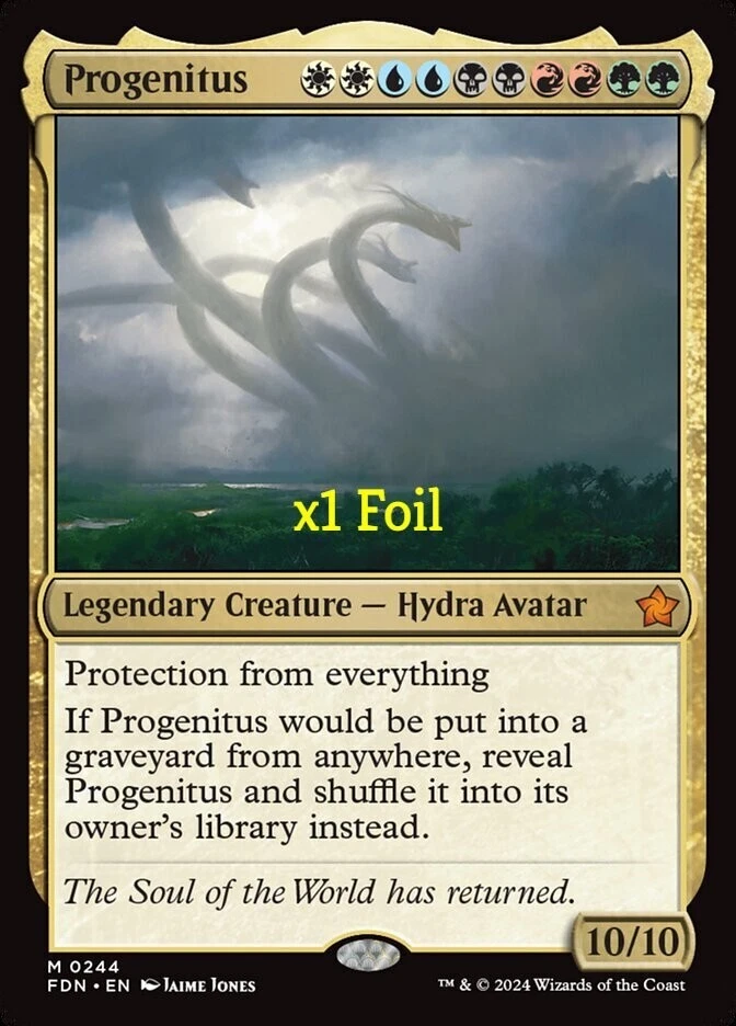 MTG Foil Foundations FDN Progenitus MINT - Image 1 of 1