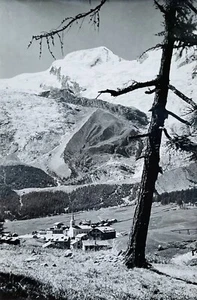 1939 Signed Photo Alphubel Mountain Switzerland Photographer Arnold Klopfenstein - Picture 1 of 10