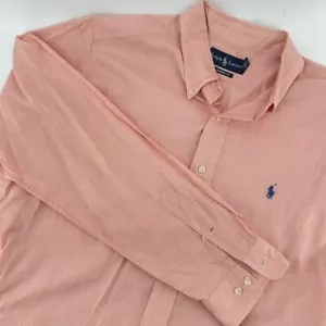 Ralph Lauren Classic Fit Button-Down Oxford Hemd in Lachsrosa 17/XL - Bild 1 von 6