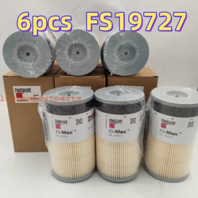 6pcs Genuine FS19727 Fleetguard Fuel/Water Separator Free Shipping US - Image 1 of 4