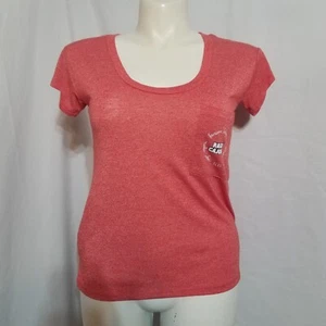 Chicka-D Louisiana Lafayette ULL Ragin' Cajuns Women's Size Medium Red T-Shirt - Picture 1 of 6
