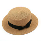 Ladies Large Big Wide Brim Straw Hat Floppy Foldable Summer Outdoor Cap Sun Hat