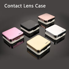 Fashion Contact Lens Case Mirror Soaking Container Business Travel Holder Ki~7H