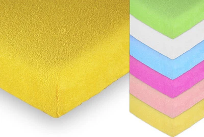 Baby Terry Sheet 90x40 120x60 140x70  Mattress Nursery Cot Bed Bedding Set - Image 1 of 2