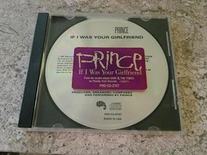 Prince ‎"If I Was Your Girlfriend" CD Promo Single In N/M-. Sticker Paisley Park - Picture 1 of 3