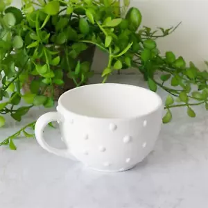 White Dottie Latte 14 oz Mug - Picture 1 of 1