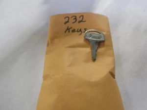 Vintage Suzuki OEM Factory Pre Cut Motorcycle Key # 232 - Picture 1 of 2