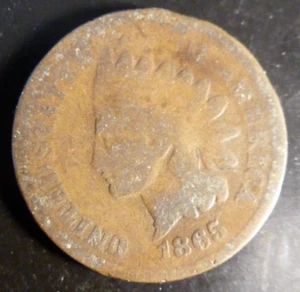 Indian Head Cent 1865 AG #27 - Picture 1 of 2