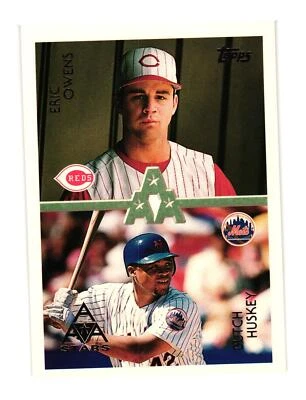 1996 Topps #104 Eric Owens / Butch Huskey - Image 1 of 2