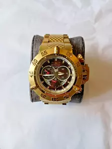 Men's 50mm Invicta Subaqua Noma III 500M Yellow Gold Quartz Watch! no 5405 - Picture 1 of 8