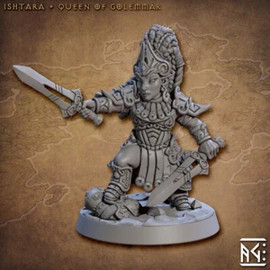 Ishtara, Gnome Queen | Artisan Guild | 3D Printed RPG Wargaming Miniature - Picture 1 of 1