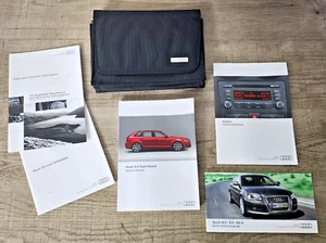 Audi A3 1.6 TDI Sportback HANDBOOK PACK WALLET SERVICE RADIO COMPLETE - Picture 1 of 4