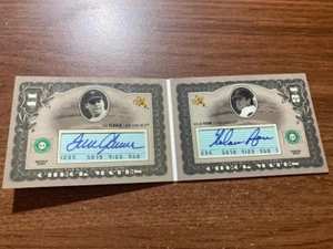 2004 SKYBOX E-X CHECK MATES Tom Seaver Nolan Ryan Autograph (2/25) Mets RAngers - Picture 1 of 1